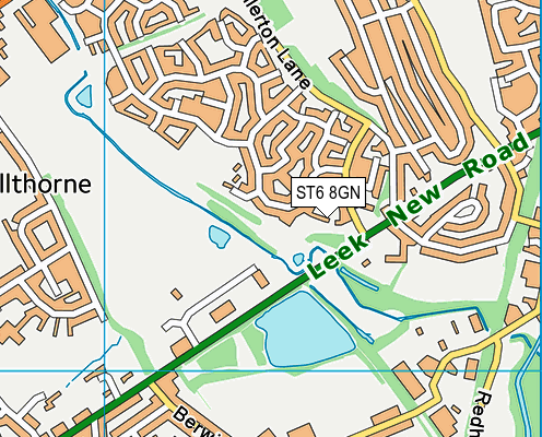 ST6 8GN map - OS VectorMap District (Ordnance Survey)