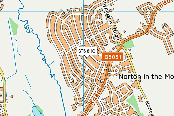 ST6 8HQ map - OS VectorMap District (Ordnance Survey)