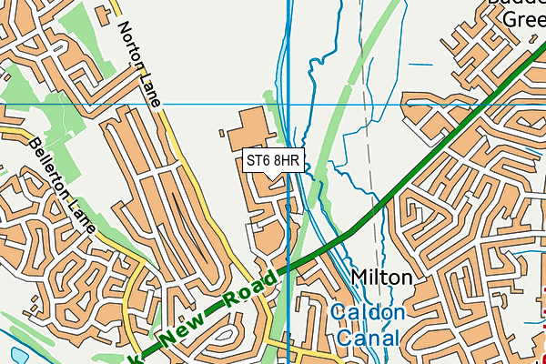 ST6 8HR map - OS VectorMap District (Ordnance Survey)
