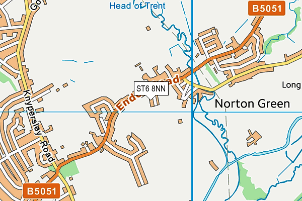 ST6 8NN map - OS VectorMap District (Ordnance Survey)