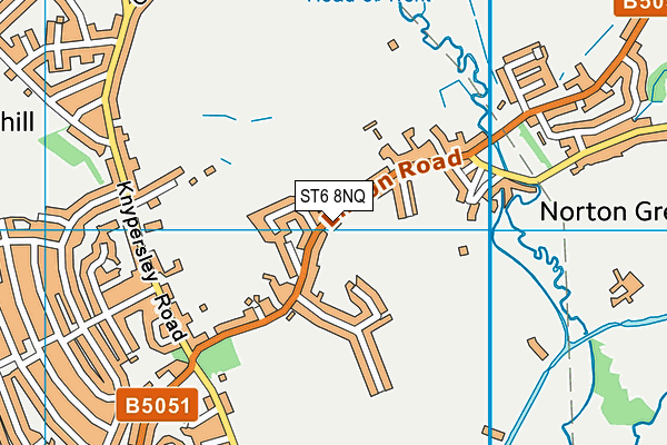 ST6 8NQ map - OS VectorMap District (Ordnance Survey)