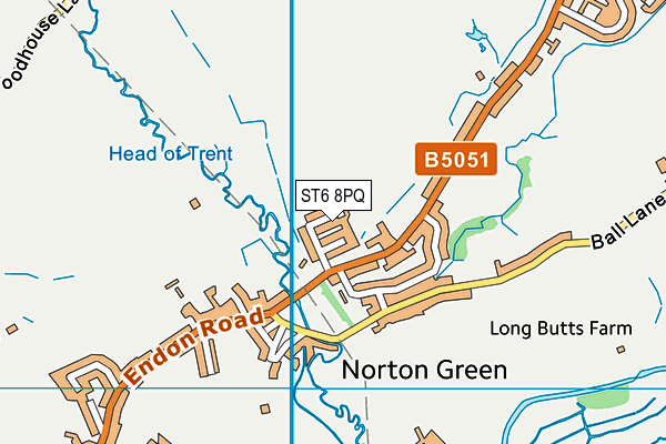 ST6 8PQ map - OS VectorMap District (Ordnance Survey)