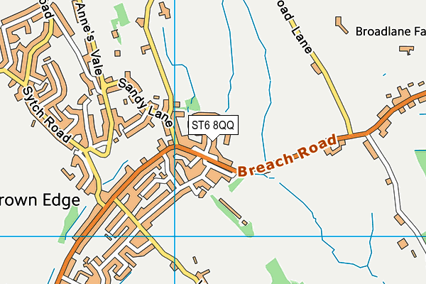 ST6 8QQ map - OS VectorMap District (Ordnance Survey)