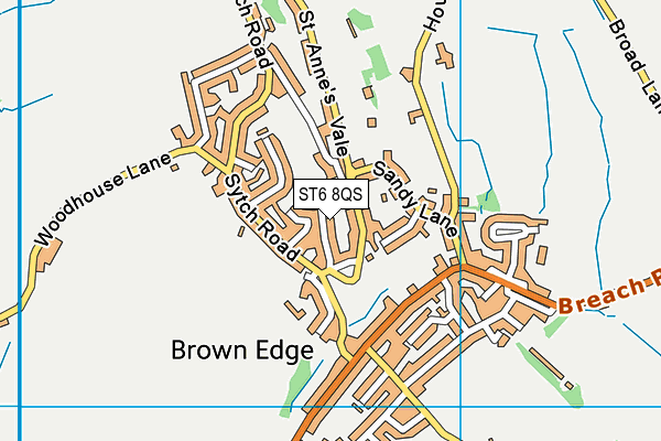 ST6 8QS map - OS VectorMap District (Ordnance Survey)