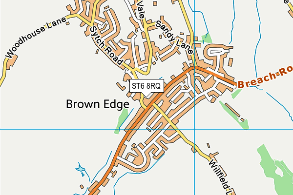 ST6 8RQ map - OS VectorMap District (Ordnance Survey)