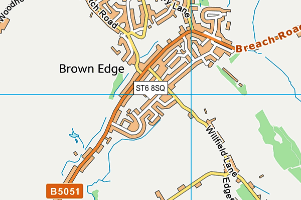 ST6 8SQ map - OS VectorMap District (Ordnance Survey)