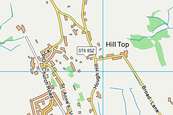 ST6 8SZ map - OS VectorMap District (Ordnance Survey)