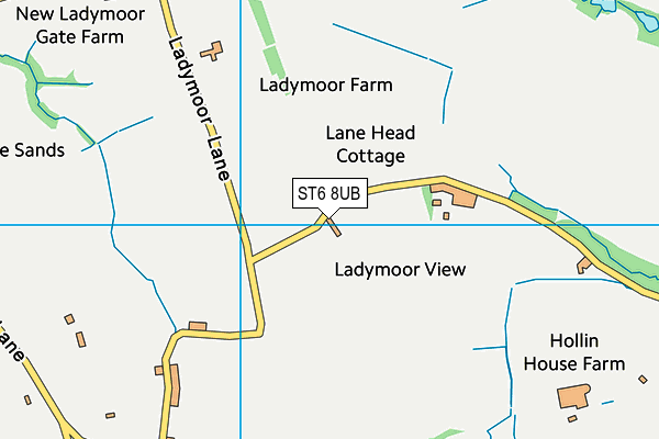 ST6 8UB map - OS VectorMap District (Ordnance Survey)