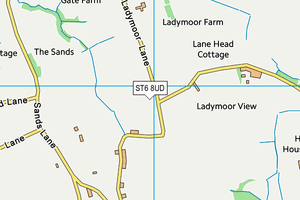 ST6 8UD map - OS VectorMap District (Ordnance Survey)