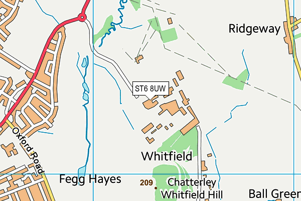 Chatterley Whitfield Heritage Park map (ST6 8UW) - OS VectorMap District (Ordnance Survey)