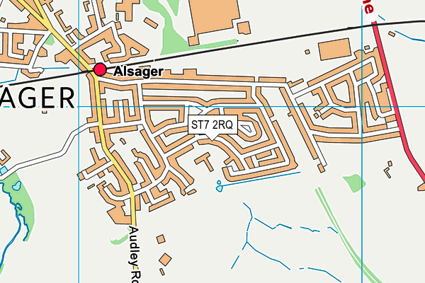 Excalibur Primary School map (ST7 2RQ) - OS VectorMap District (Ordnance Survey)
