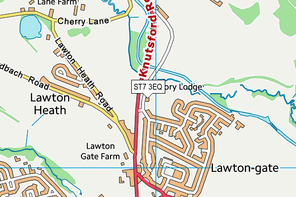 ST7 3EQ map - OS VectorMap District (Ordnance Survey)