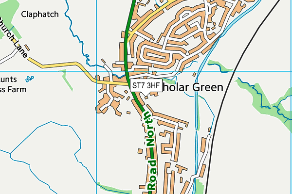 Scholar Green Primary School map (ST7 3HF) - OS VectorMap District (Ordnance Survey)