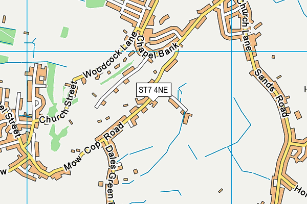 Castle Primary School map (ST7 4NE) - OS VectorMap District (Ordnance Survey)