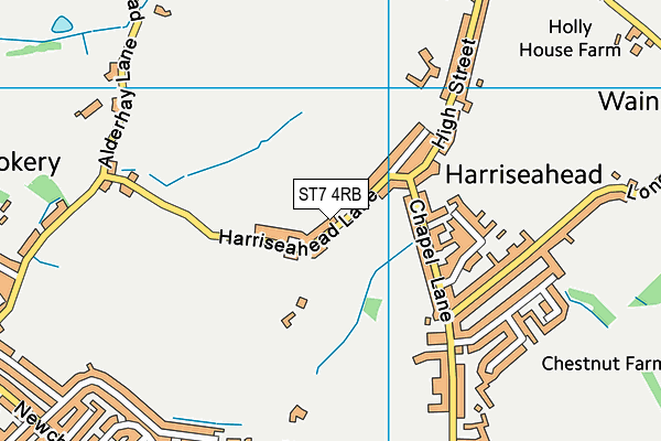 Map of 63 AND 65 BIRCHES HEAD ROAD MANAGEMENT COMPANY LIMITED at district scale