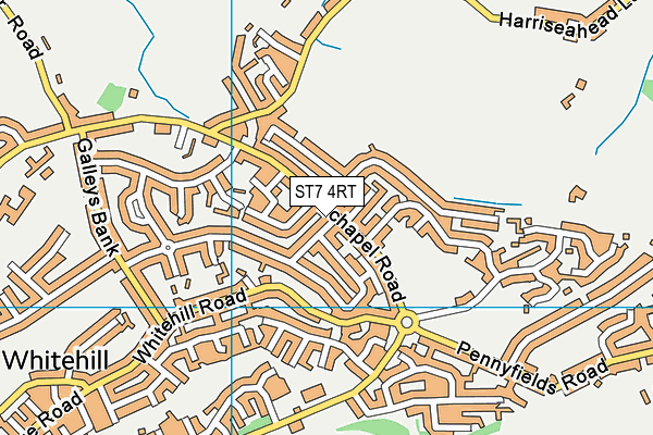 Chinky Park map (ST7 4RT) - OS VectorMap District (Ordnance Survey)
