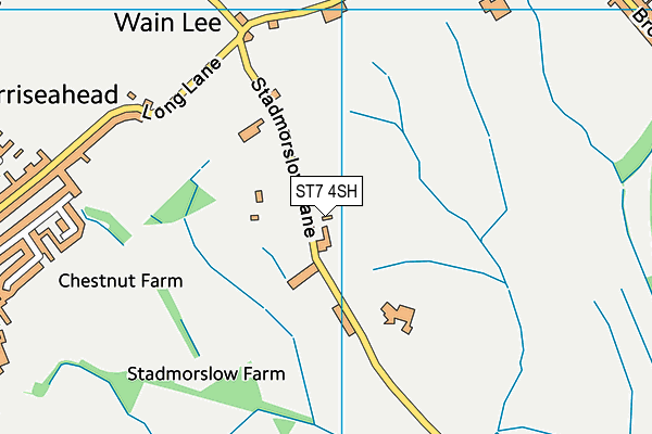 ST7 4SH map - OS VectorMap District (Ordnance Survey)