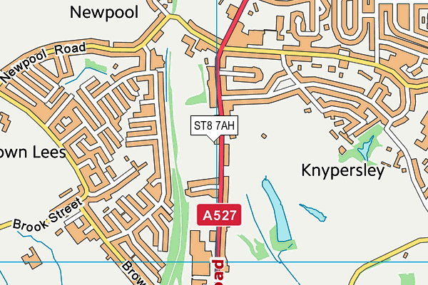 ST8 7AH map - OS VectorMap District (Ordnance Survey)