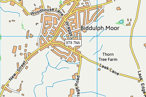 ST8 7NA map - OS VectorMap District (Ordnance Survey)