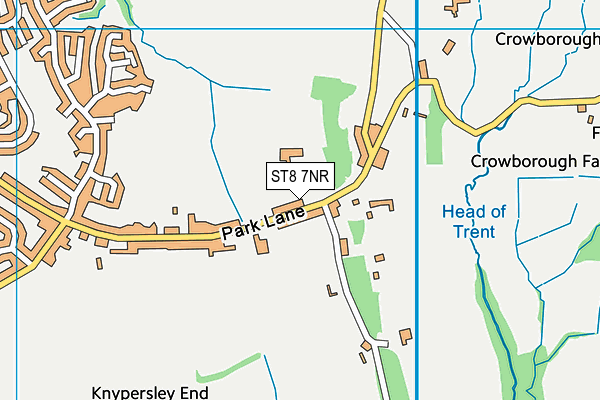 ST8 7NR map - OS VectorMap District (Ordnance Survey)