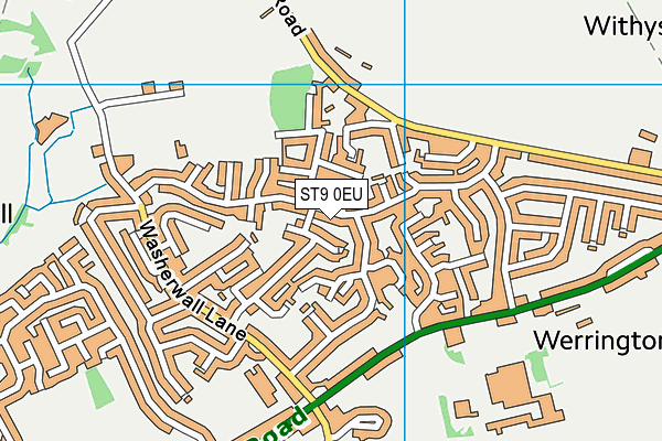ST9 0EU map - OS VectorMap District (Ordnance Survey)