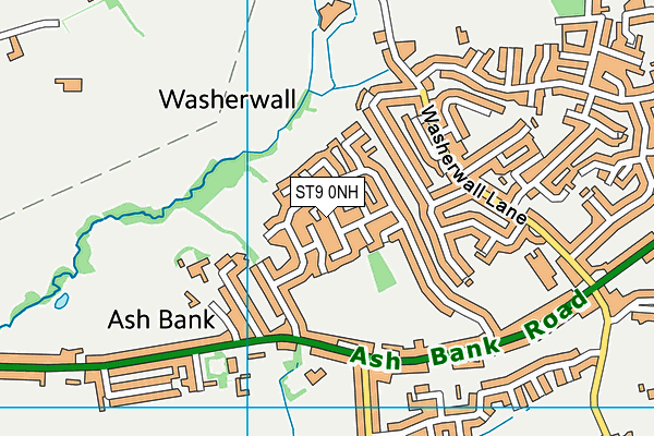 ST9 0NH map - OS VectorMap District (Ordnance Survey)