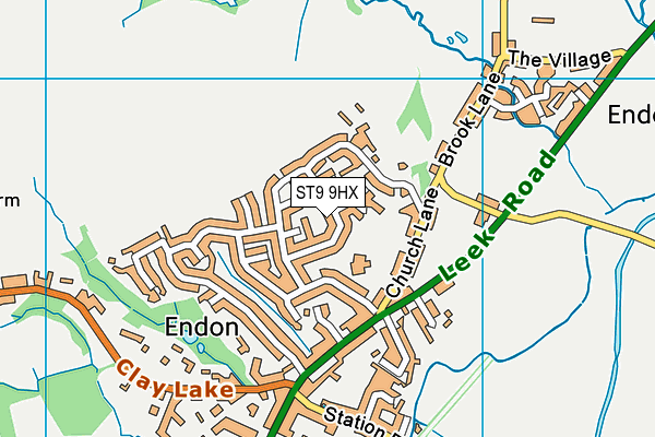 Map of ENDON POWER SERVICES LTD at district scale