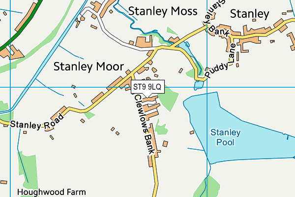 ST9 9LQ map - OS VectorMap District (Ordnance Survey)