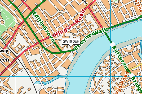 SW10 0EH map - OS VectorMap District (Ordnance Survey)