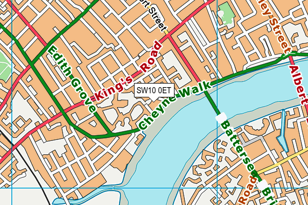 SW10 0ET map - OS VectorMap District (Ordnance Survey)