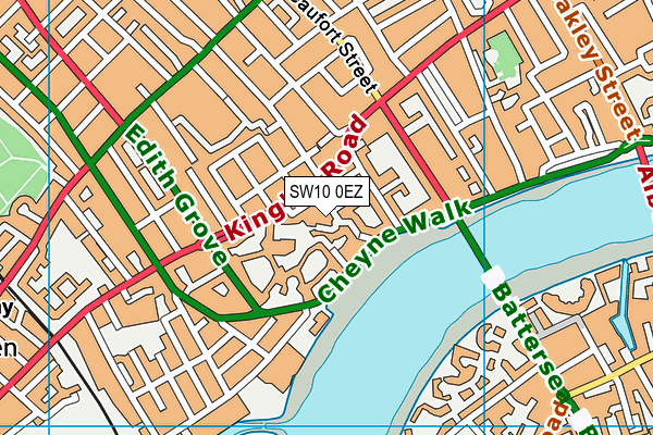 SW10 0EZ map - OS VectorMap District (Ordnance Survey)