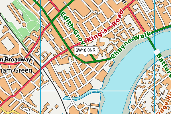 SW10 0NR map - OS VectorMap District (Ordnance Survey)