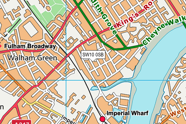 Play Centre (Closed) map (SW10 0SB) - OS VectorMap District (Ordnance Survey)
