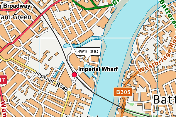 SW10 0UQ map - OS VectorMap District (Ordnance Survey)