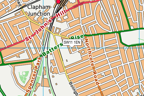 SW11 1EN map - OS VectorMap District (Ordnance Survey)