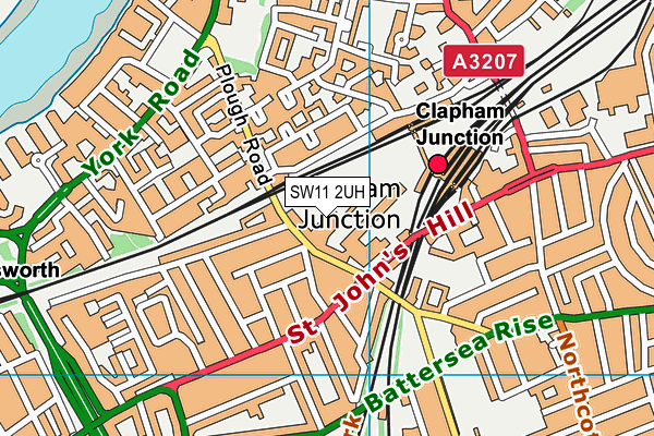 SW11 2UH map - OS VectorMap District (Ordnance Survey)