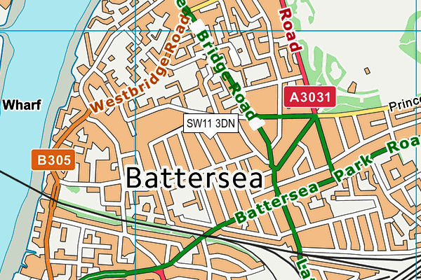 Map of CLAN BATTERSEA SQUARE LIMITED at district scale