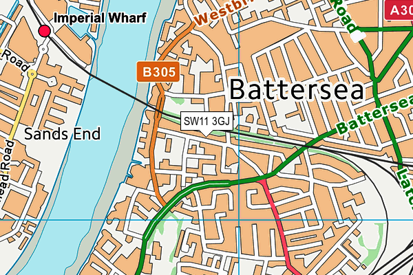 Map of 29-30 GERTRUDE STREET SW10 LIMITED at district scale