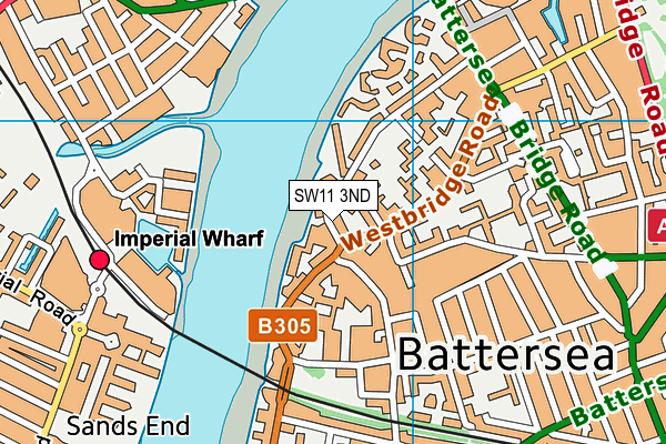 Somerset Nursery School and Children's Centre map (SW11 3ND) - OS VectorMap District (Ordnance Survey)