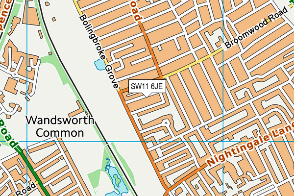 Map of 16 & 18 ELSYNGE ROAD FREEHOLD LIMITED at district scale