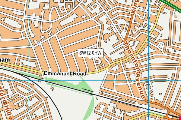 Telferscot Primary School map (SW12 0HW) - OS VectorMap District (Ordnance Survey)