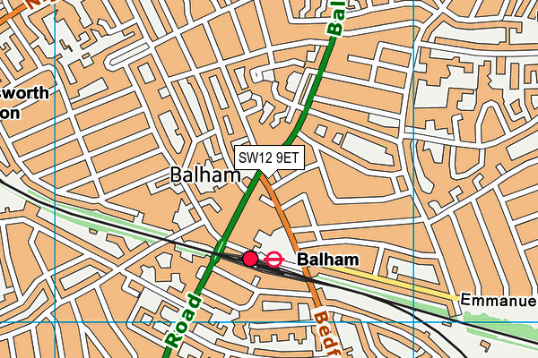 Map of THE DENTIST BALHAM LTD at district scale