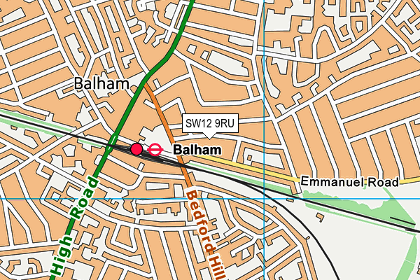 Map of 44 ROSSITER ROAD BALHAM LIMITED at district scale