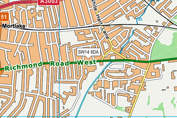 Map of 62 UPPER RICHMOND ROAD WEST FREEHOLD LIMITED at district scale