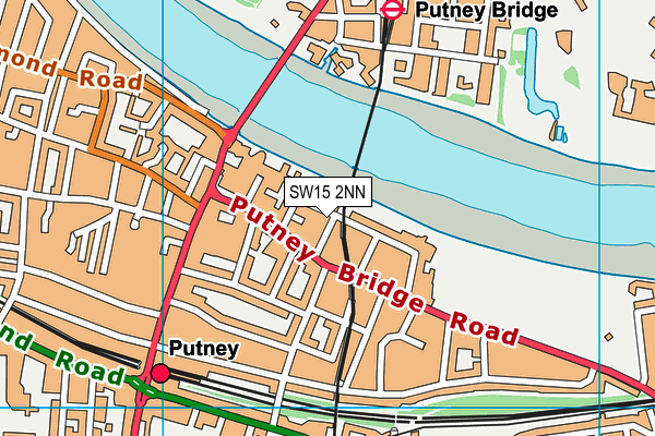 SW15 2NN map - OS VectorMap District (Ordnance Survey)