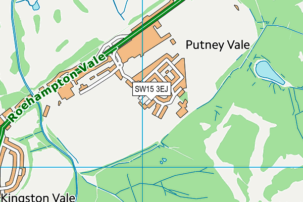 SW15 3EJ map - OS VectorMap District (Ordnance Survey)