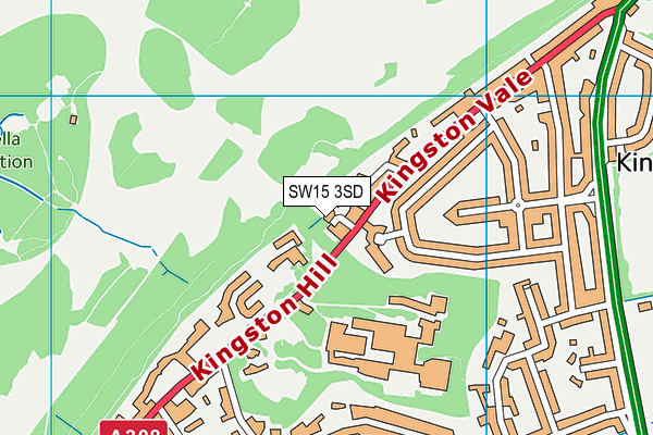 SW15 3SD map - OS VectorMap District (Ordnance Survey)