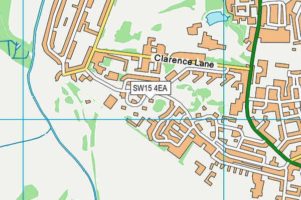 SW15 4EA map - OS VectorMap District (Ordnance Survey)