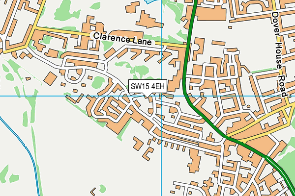 SW15 4EH map - OS VectorMap District (Ordnance Survey)