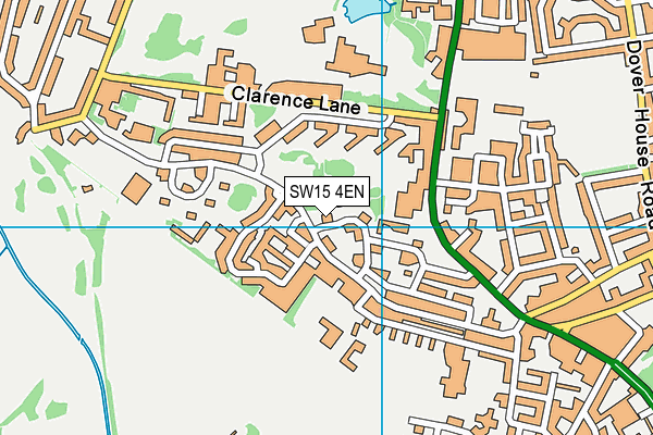 SW15 4EN map - OS VectorMap District (Ordnance Survey)